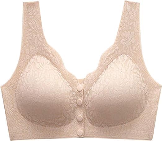 Image of Brachy Women's Non-Wired Front Open Maternity Nursing Feeding Bra for Women Post Pregnancy Easy to Breastfeed Maternity Bra