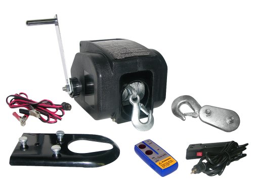 Preisvergleich Produktbild Eufab 21041 Elektrische Seilwinde mit Funkfernbedienung