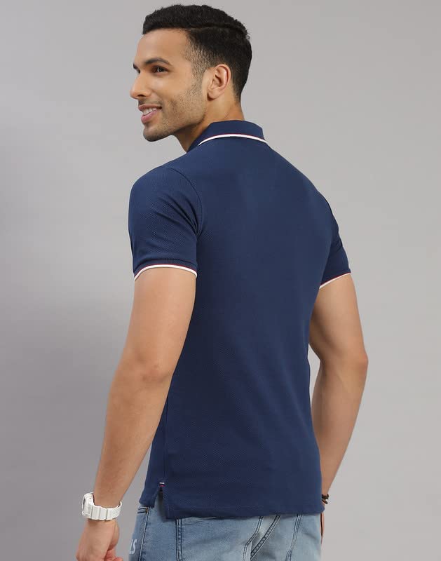 Image of ROCK.IT Men's Solid Slim Fit T-Shirt