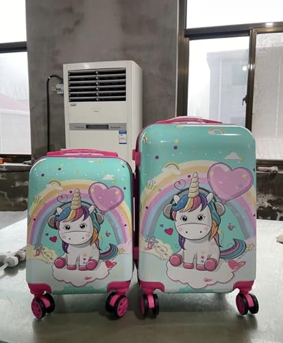 Image of ADSON Abs Kids Trolley 360 Rotating Luggage 360 Wheels Non-Breakable Exclusive Edition 20 Inch Kids Hardsided Suitcase with 4 Wheels, 360 Wheel Travel Trolley Bag