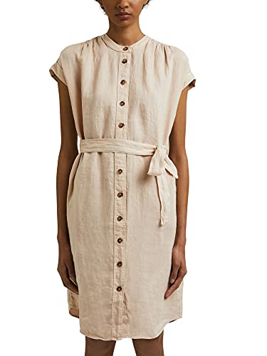 edc by Esprit Mujer 051CC1E314 Vestido, 270/Beige, 40 Regular