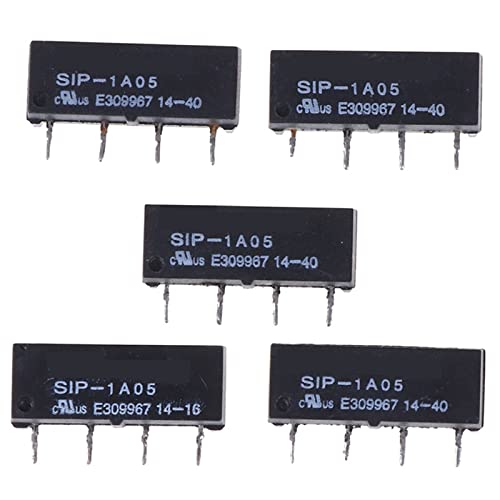 URMIBDAI Electronic Accessories 5Pcs/lot 5V Relay SIP-1A05 Reed Switch Relay for PAN Chang Relay 4PIN Replacement Parts
