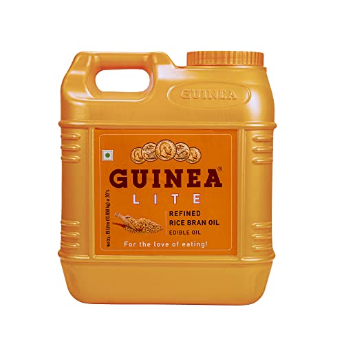 Image of Guinea Lite Refined Rice Bran Oil -15L Jar | Heart-Healthy Edible Oil | Pure & Light | Rich in Oryzanol & Antioxidants | Ideal for Cooking, Frying & Sauteing