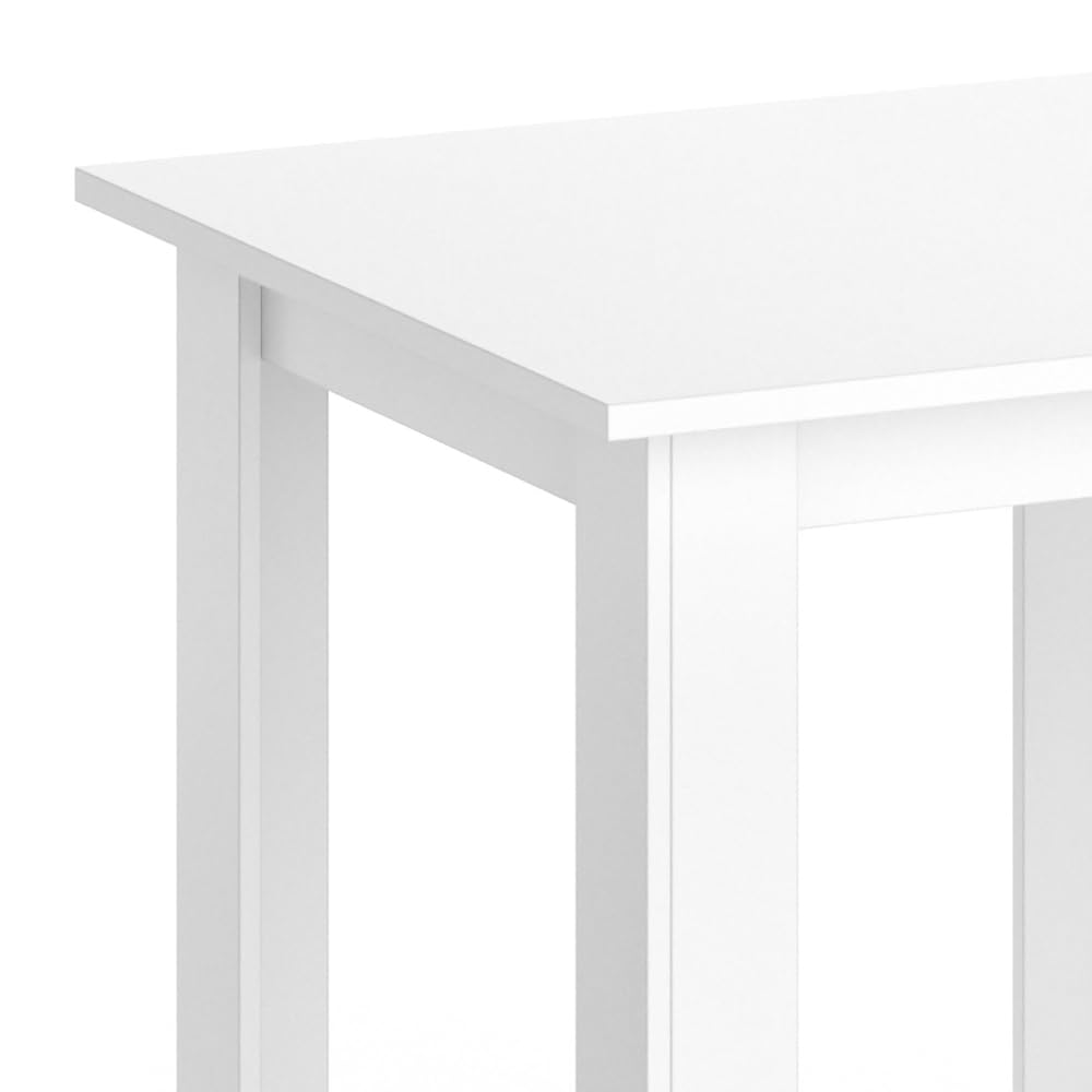 Table de salle à manger Loyd blanc/gris 120x76.5cm extensible Vicco | blanc/gris | 120-160x76