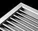 HVAC Premium 18''w X 10''h Aluminum Privacy Door HVAC Air Grille -''V'' Shaped Louvers Ensure 100% View Block - Supply or Return [Outer Dimensions: 19''w X 11''h]