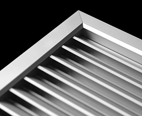 24"w X 24"h Aluminum Privacy Door HVAC Air Grille - "V" Shaped Louvers Ensure 100% View Block - Supply or Return [Outer Dimensions: 25"w X 25"h] by HVAC Premium - Image 3