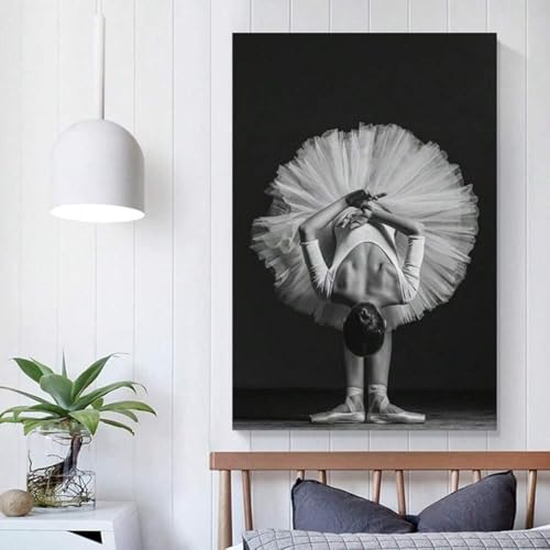 Affiche de ballerine pour mur vide decoration d'interieur peinture de danse 30x45cm