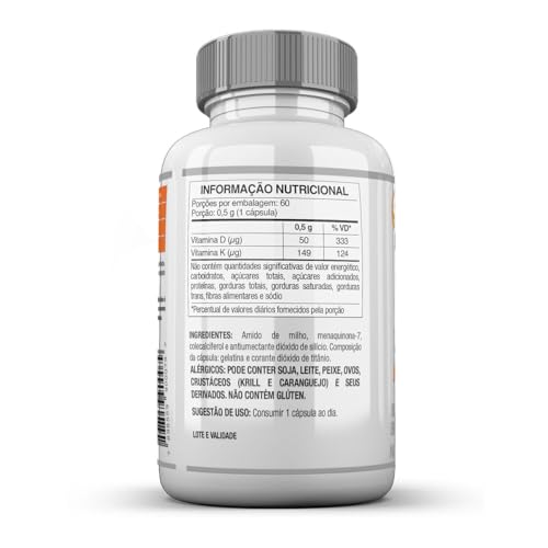 Nutrends Revigoran Vitamina D3 2000Ui + K2 229% Idr 60 Cápsulas