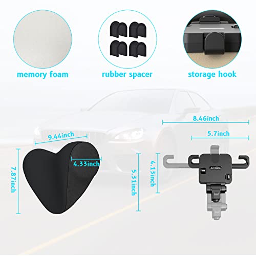 Anaoer Car Neck Pillow Adjustable, Auto Seat Headrest Pillow For Driver Seat Memory Foam Cushion For Cervical Support And Neck Pain Relief #TOP5