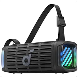 Soundcore Boom 3i by Anker, Compact Outdoor Speaker, IP68 Waterproof, Floating Playback, Saltwater-Resistant, BassUp 2.0, 50W Portable Speaker, Bluetooth 5.3, 16H, TWS, Kayak/Fishing/Camping