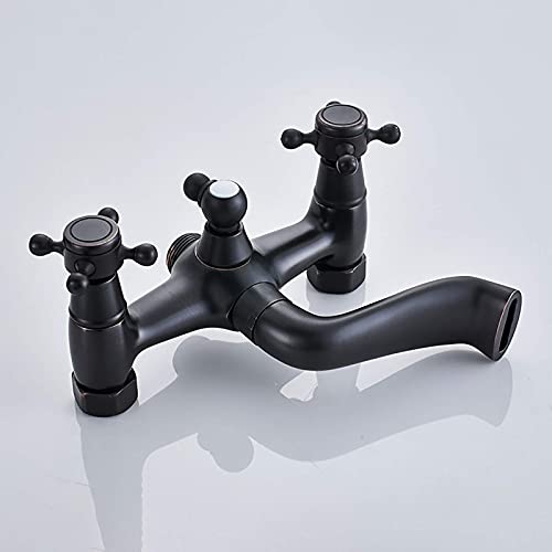 Robinet cascade baignoire îlot à double commande et jet grand débit