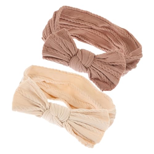 Milisten 2Piezas Diademas De Nylon Para Pack De Accesorios Para Niñas Diademas Cómodas Para Pequeños Para Recién Nacidos y Niñas