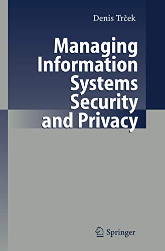 Managing Information Systems Security And Privacy view 2
