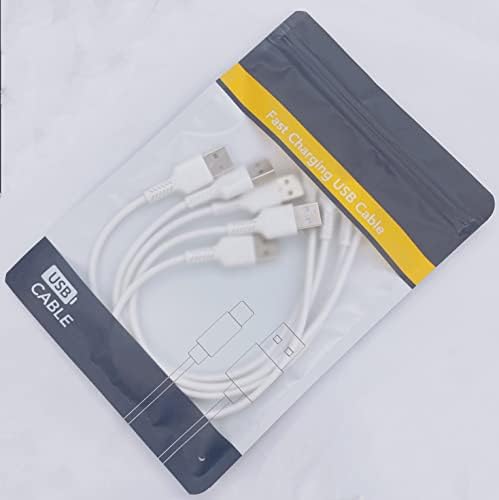 30 cm krótki kabel USB C do ładowania 5 szt. 1 stopka trwały USB A do USB typu C 3A szybki przewód ładowania do stacji ładującej kompatybilny z Huawei Samsung Galaxy Note S10 S20 A51 Ultra Oneplus Google Pixel