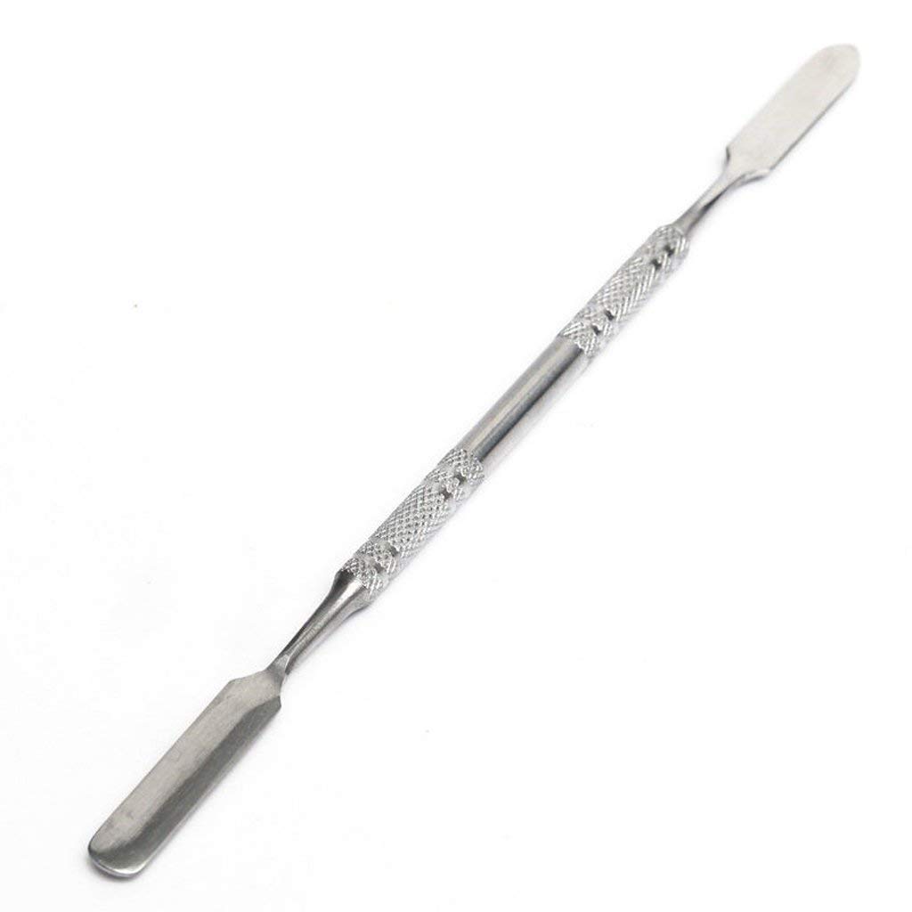 Kira Stainless Steel Professional Beauty Salon Color Cream Cosmetic Mixing Makeup Palette, Spatula Makeup Artist Nail Art Tool (half round) - Image 8 thumbnail