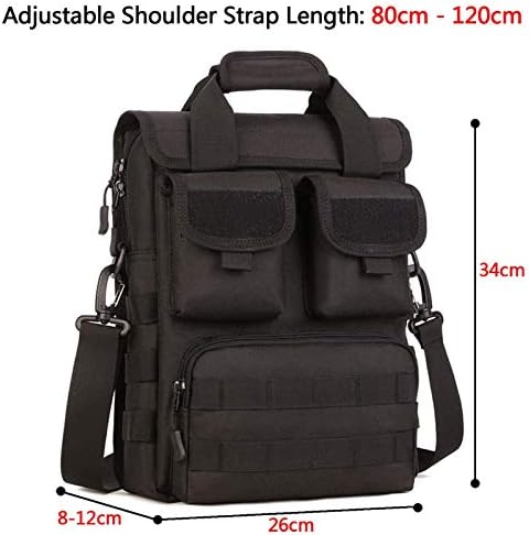 Selighting Tactical Briefcase Military Small Laptop Computer Shoulder Messenger Bag Heavy Duty Engineers Handbags with Shoulder Strap
