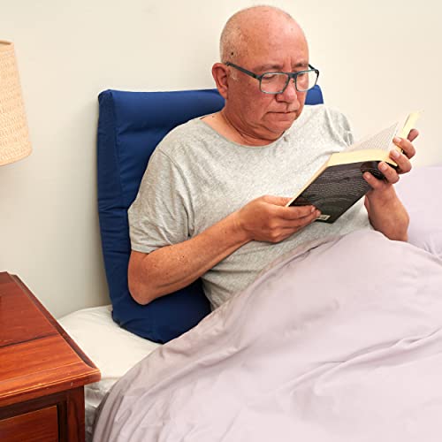 Circa Air Wedge Pillow Cover - Bed Wedge Pillow Case For Inflatable Wedge Pillow (24X24X8) Ultra Soft, 100% Mircofiber With Zip Cover, Machine Washable, Blue #TOP6