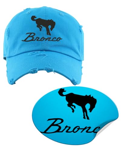 Image of Bronco Dad Hat Vintage Car Lover Embroidered Adjustable Cap