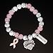 AHAETH Breast Cancer Survivor Bracelet for Woman Women Gifts Cance r Free Jewelry Warrior Cancer Fighter Bracelets