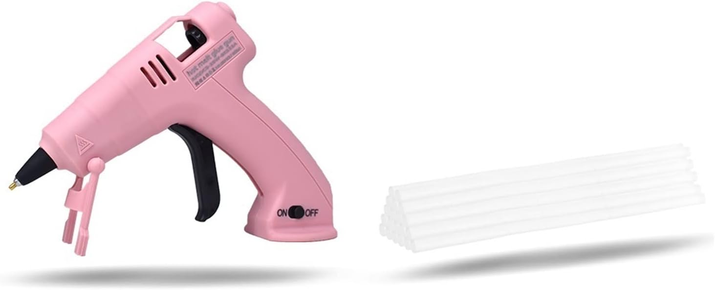 Hot Glue Gun Cordless Hot Melt Glue Gun Child Hand Crafts Home DIY Repair Use 7mm Glue Stick Wireless Glue Gun 3.6V 60 Min Use Time for DIY Arts, Crafts and Quick Repairs(Set-3)