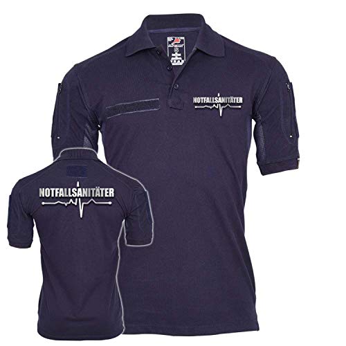 Polo tactique d'urgence Copytec bleu m pour les interventions de terrain