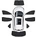 Produktbild TOYSPY Auto Seitenfenster Sonnenschutz für VW Jetta VS7,Front Heck Magnetischer Window Sun Shade Visor Privacy Protection Covers Auto Accessories,8pcs