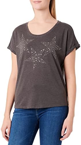 Only Onlsara S/S Stud CS Top Jrs T-Shirt Donna