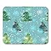 Produktbild Whecom Mauspad Gaming Beauty Blue Abstract with Watercolor Christmas Trees White Beautiful Celebration Gaming Mauspad for Notebooks,Desktop Computers Mouse Mats, Office Supplies