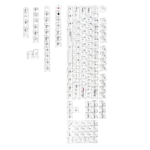 Touches russes transparentes pour clavier mécanique Gamer avec profil original rétroéclairé