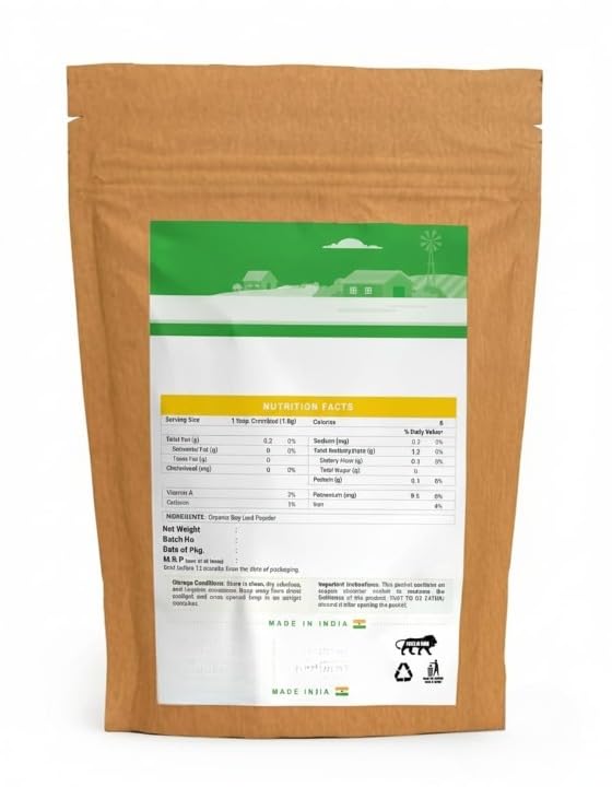 Organic Bay Leaf, Tej Patta Powder | Cinnamomum Tamala | No Preservatives -250 GM