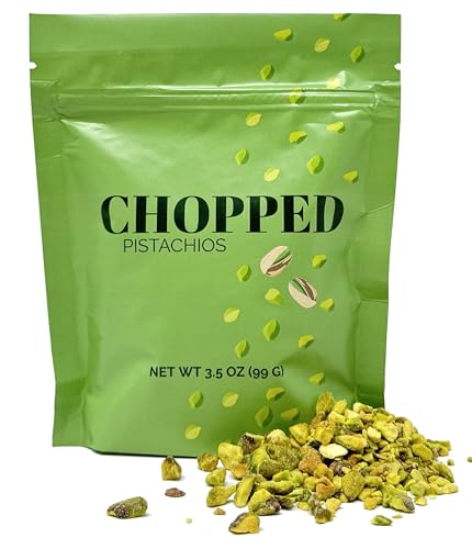 Raw Chopped Pistachios Unsalted 3.5 oz Resealable Bag