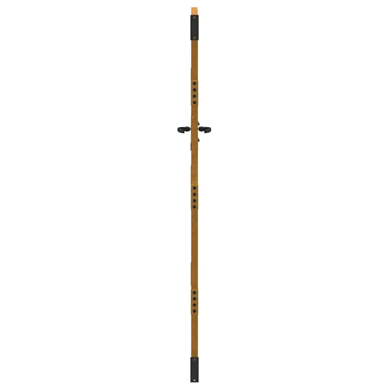Cancello da giardino, 85 x 200 cm, in acciaio Corten, resistente alle intemperie, con meccanismo di serratura, robusto cancello in metallo per giardino e terrazza