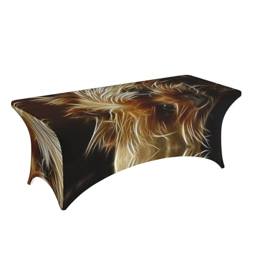 Housses de table rectangulaires sans pli pour masquer les pieds usés - 4