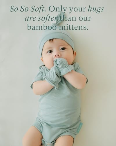 SuperSoft Baby Mittens, Bamboo Viscose Infant Newborn Mittens for Girls Boys No Scratch Gloves 6 Pack2