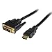Produktbild StarTech.com HDMI® auf DVI-D Kabel 5m (Stecker/Stecker) - HDMI/DVI Adapterkabel mit vergoldeten Kontakten - HDMI/DVI Videokabel Schwarz