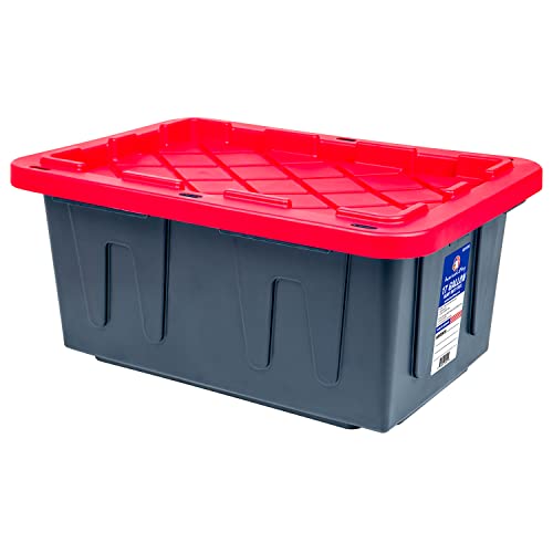 American Lifting 17-Gallon Storage Containers - Tough With Lids Durable Stackable - Keep Your Belongings Safe And Organized - (4 Pack - Red) #TOP3