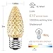 Upgraded 50-Pack C9 LED Christmas Light Replacement Bulbs, Shatterproof LED Bulbs for E17 Base Sockets for Christmas String Lights, Outdoor Waterproof & Dimmable Christmas Village Bulbs - Warm White