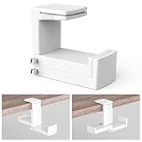 【Einstellbare Federklemme】: Die Klemme des Kopfhörer-Bügelhakens ist einstellbar. Es kann auf verschiedene Desktops passen (maximale Dicke beträgt bis zu 1,57 Zoll). Der federbelastete Clip erleichtert das Anbringen und Entfernen.