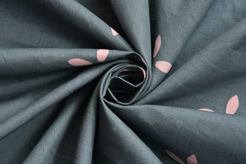 Image of KAWI Elastic Fitted Bedsheets Queen Size (60 inchx78 inch) Cotton Feel Dpuble Bed, 2 Pillow Covers 200TC - Dark Grey