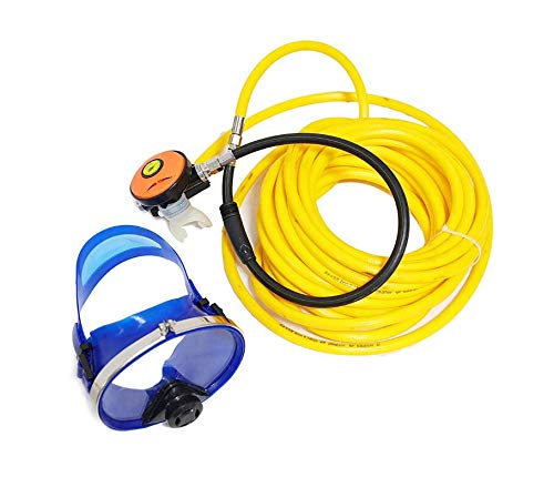HPDAVV 164 feet Hose for Diving Compressor with Connect, PVC Air Hose,Clamp Joint,M101,300 PSI,Air Compressor Accessories,Extreme All-Weather Flexibility