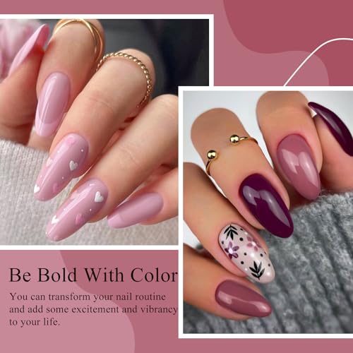 Set de 8 esmaltes en gel colores otoñales miniatura 2