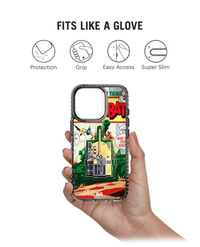 Image of DailyObjects Tank Combat Stride 2.0 Magnetic Case Cover Compatible with iPhone 16 Pro Max | Wireless Charging Slim Back Cover | 2 Layer Edge Protection & Shockproof