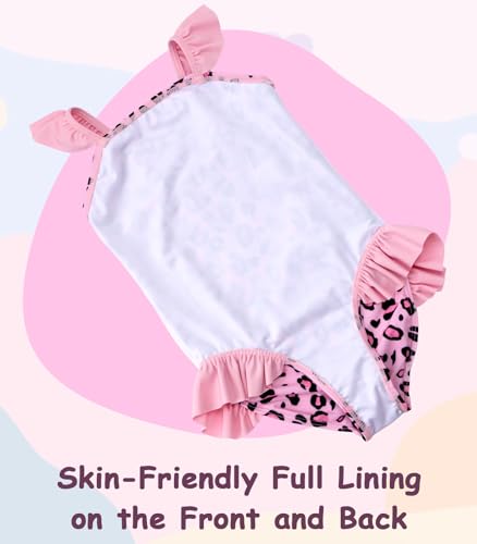 Image of DAXIANG Girls One Piece Ruffle Strap Swimsuit Quick Dry Mermaid Swimwear Beach Sport Bathing Suit for Toddler Kids 4-11 Years