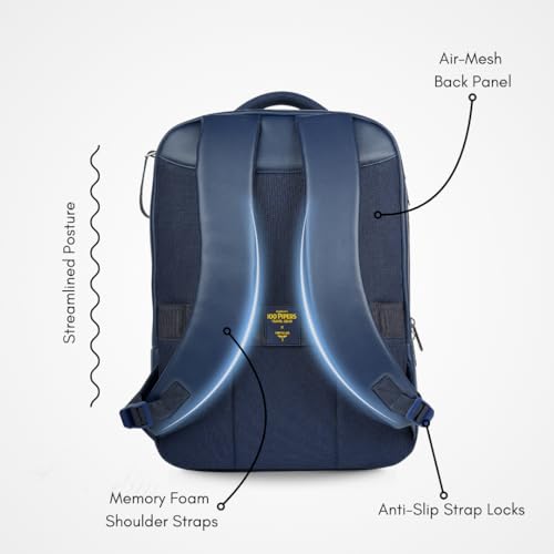Image of Impulse Pioneer Premium Business Backpack | Unisex Office Bag in Vegan Leather | 27L Water Resistant with 15.6 inch Laptop Sleeve, Anti-Theft Pocket & Padded Straps