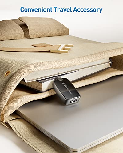 Cable Matters Portable 8K Usb C To Hdmi 2.1 Adapter Support 4K 120Hz And 8K 60Hz Hdr, Hdcp 2.3, Hdmi To Usb C Adapter, Thunderbolt 4, Usb4 Compatible, Max Resolution On Macbook Via Adapter Is 4K 60Hz #TOP3