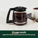 Cuisinart DCC-1200P1 Brew Central 12-Cup Programmable Coffeemaker Coffee Maker, Carafe, Brushed Chrome - Image 3