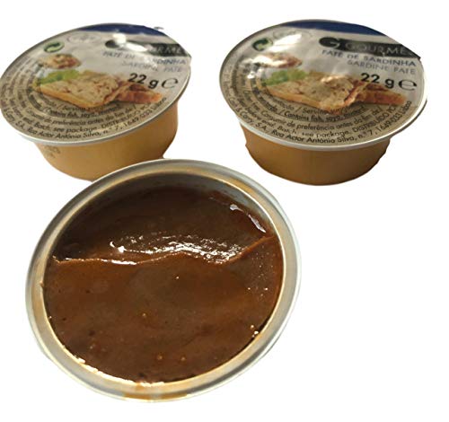 Sardine Paté | 24 tins | 18 ounces | Sardine paté Portugal , Pate to spread or dip, Pate Spread for Humans, Seafood Tapas, Ideal for appetizers | Glute-free | Omega 3 | Sardine Paste