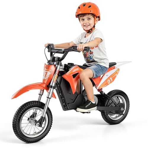 MileRocket 1 36V Kids Electric Dirt Bike with Dual Suspension & 12