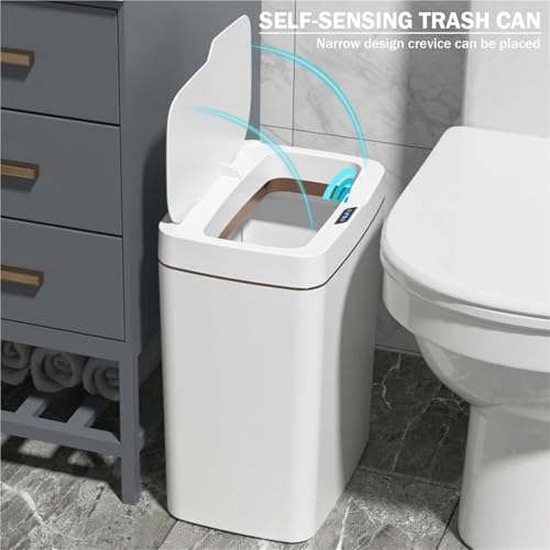 Bote de basura con sensor inteligente para cocina y baño miniatura 5