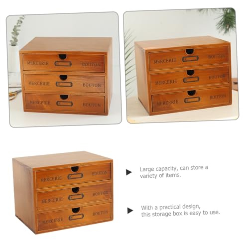 Rangement cosmétique Uonlytech en bois massif noble aux finitions soignées - 5
